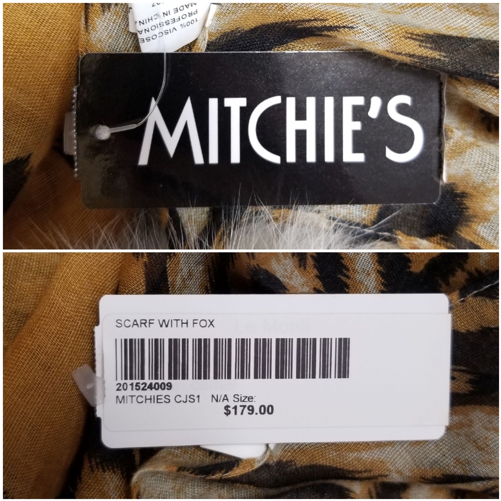 Mitchie's $179 Shawl with Fox Fur - Picture 6 of 9